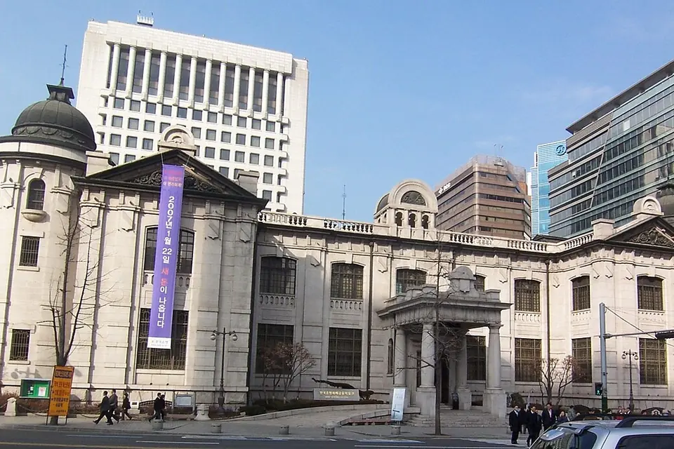 中区 (ソウル特別市)で見るBank of Korea 20070103の実写