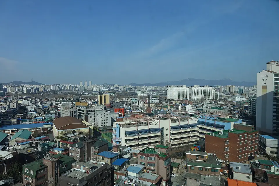 広津区で見る20150228세종대학교에서 바라본 광진구 전경42の実写