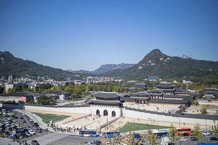 景福宮（경복궁）を写した実写真
